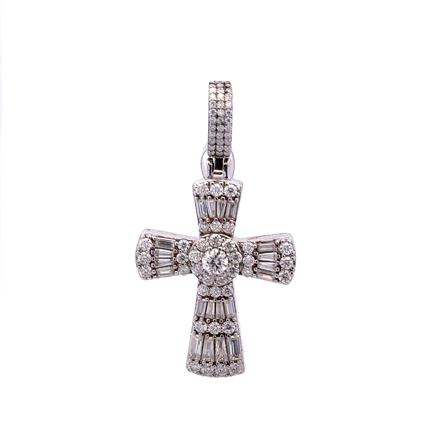 995591 | 925 Moissanite Rhodium Pendant