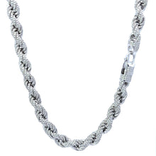 SABLE 7MM RHODIUM MOISSANITE ICED OUT CHAIN  |  995641