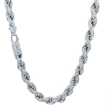 SABLE 7MM RHODIUM MOISSANITE ICED OUT CHAIN  |  995641