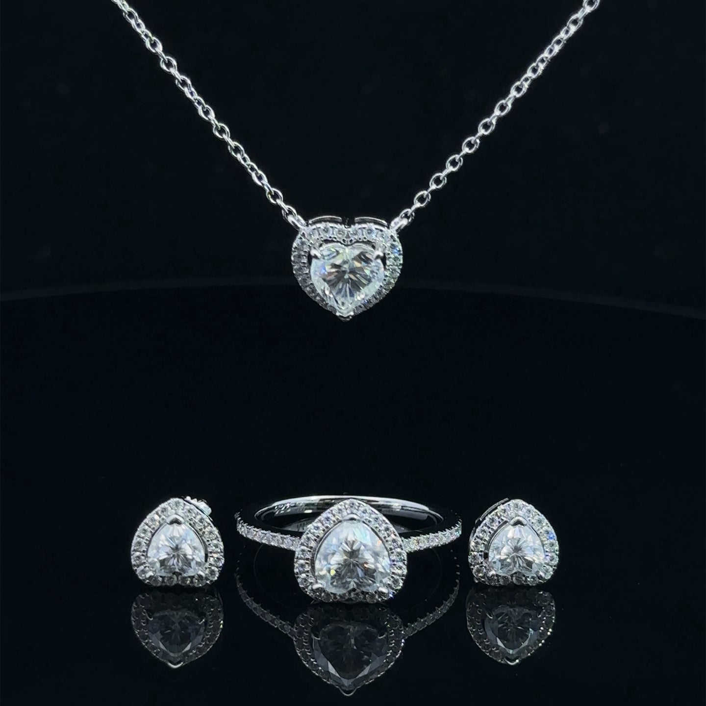 LUMINIQUE 3.50 CTW 925 WOMENS MOISSANITE JEWELLERY BUNDEL | 995681