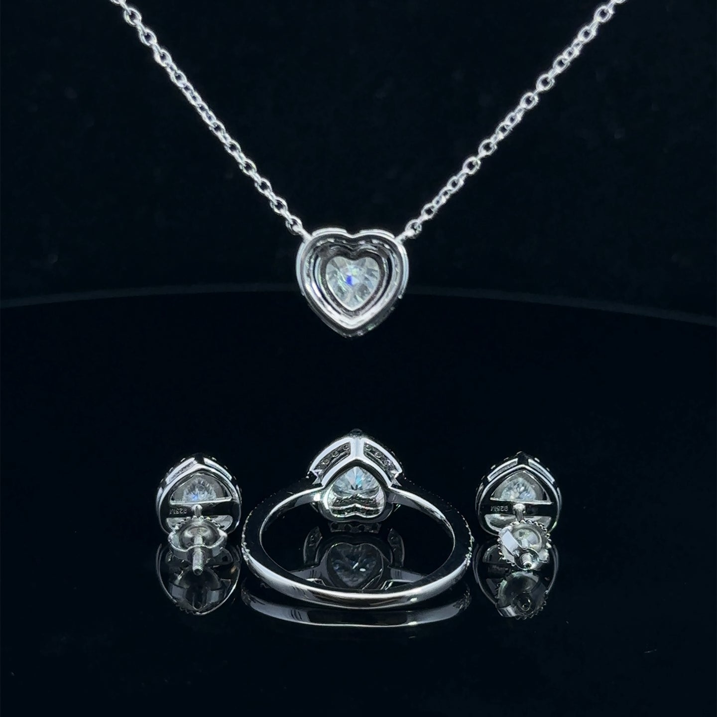 LUMINIQUE 3.50 CTW 925 WOMENS MOISSANITE JEWELLERY BUNDEL | 995681