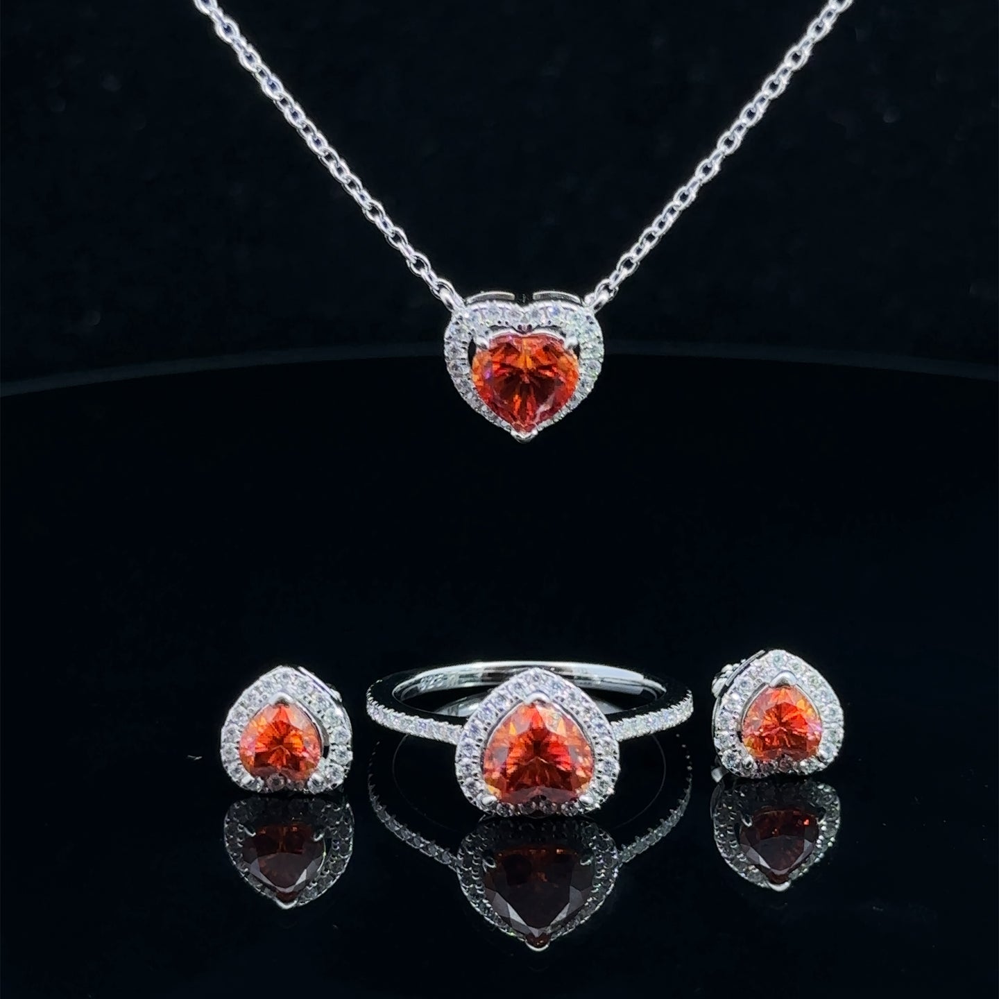 VERMILION 3.50 CTW 925 WOMENS MOISSANITE JEWELLERY BUNDEL | 995686