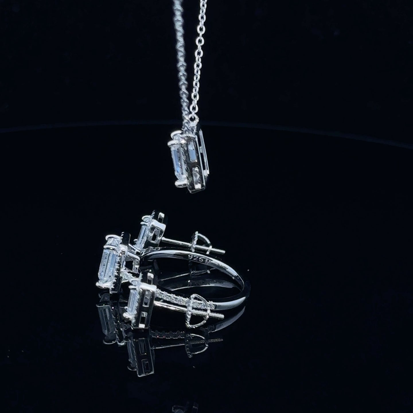 SERAPHIC 3.50 CTW 925 WOMENS MOISSANITE JEWELLERY BUNDEL | 995691
