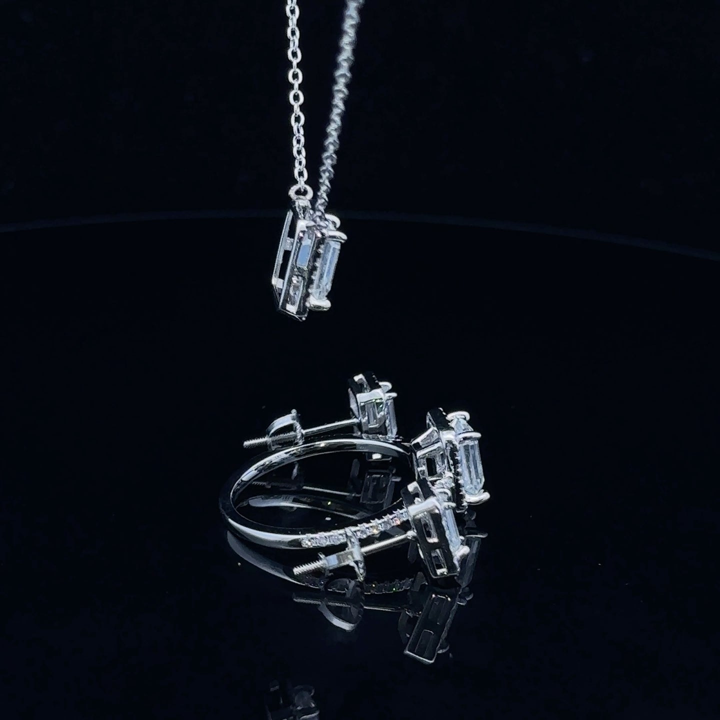SERAPHIC 3.50 CTW 925 WOMENS MOISSANITE JEWELLERY BUNDEL | 995691