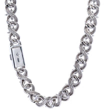 GLINT 11.8MM RHODIUM MOISSANITE ICED OUT CHAIN  |  995731