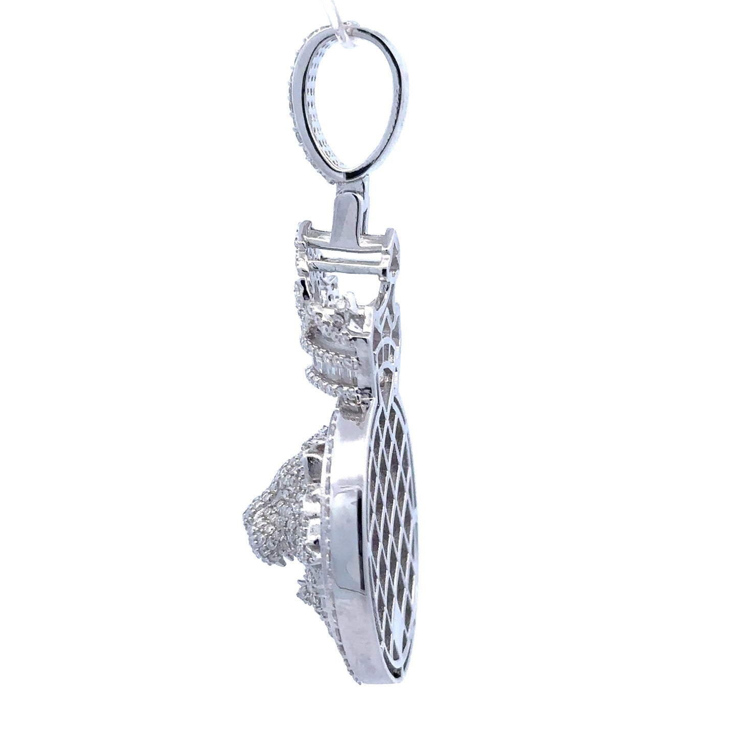 MYSTIQUE 3.27 CTW 925 CZ MOISSANITE RHODIUM PENDANT I 995781