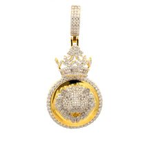 MYSTIQUE 3.27 CTW 925 CZ MOISSANITE GOLD PENDANT I 995782