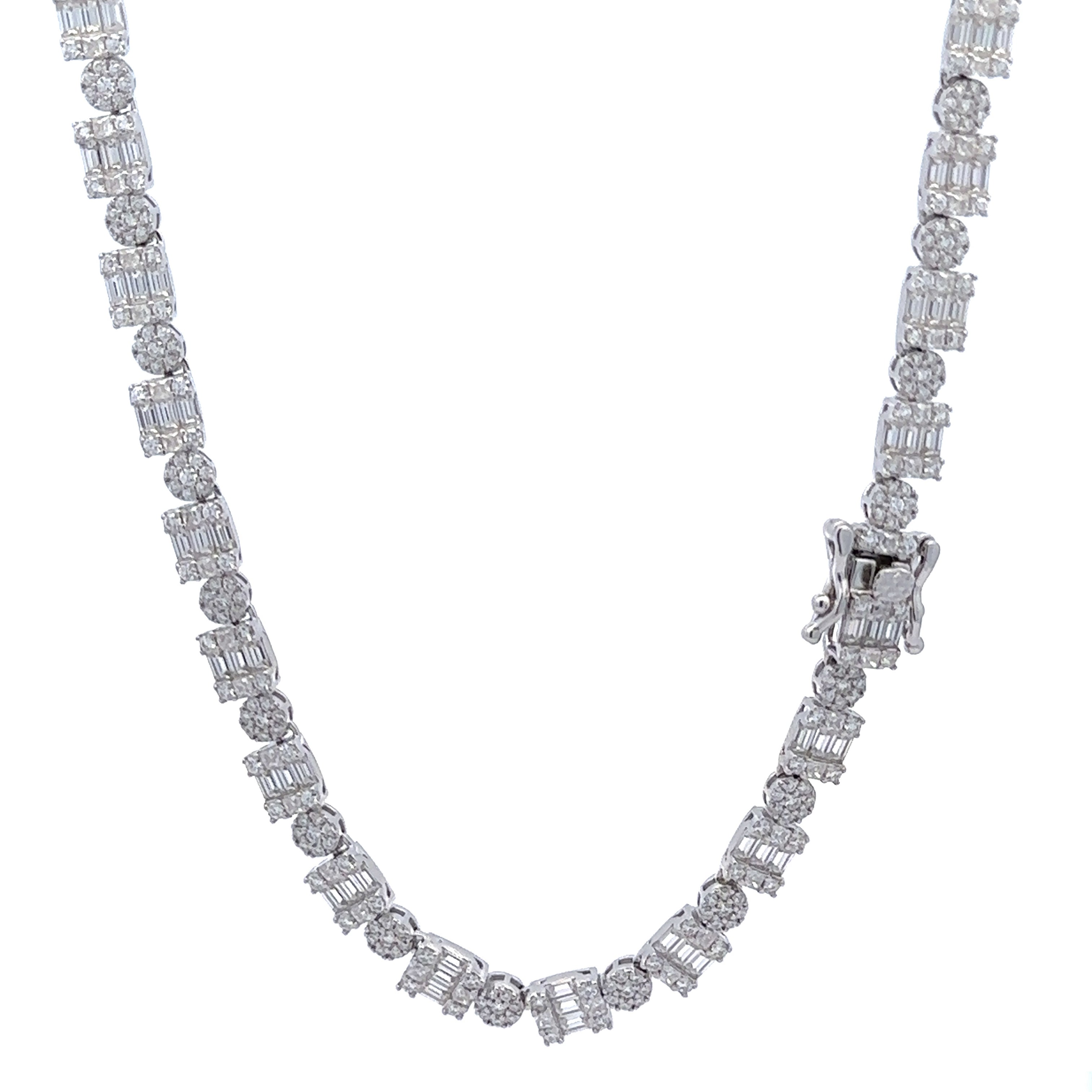 ORIN 5MM RHODIUM MOISSANITE ICED OUT CHAIN  |  995811