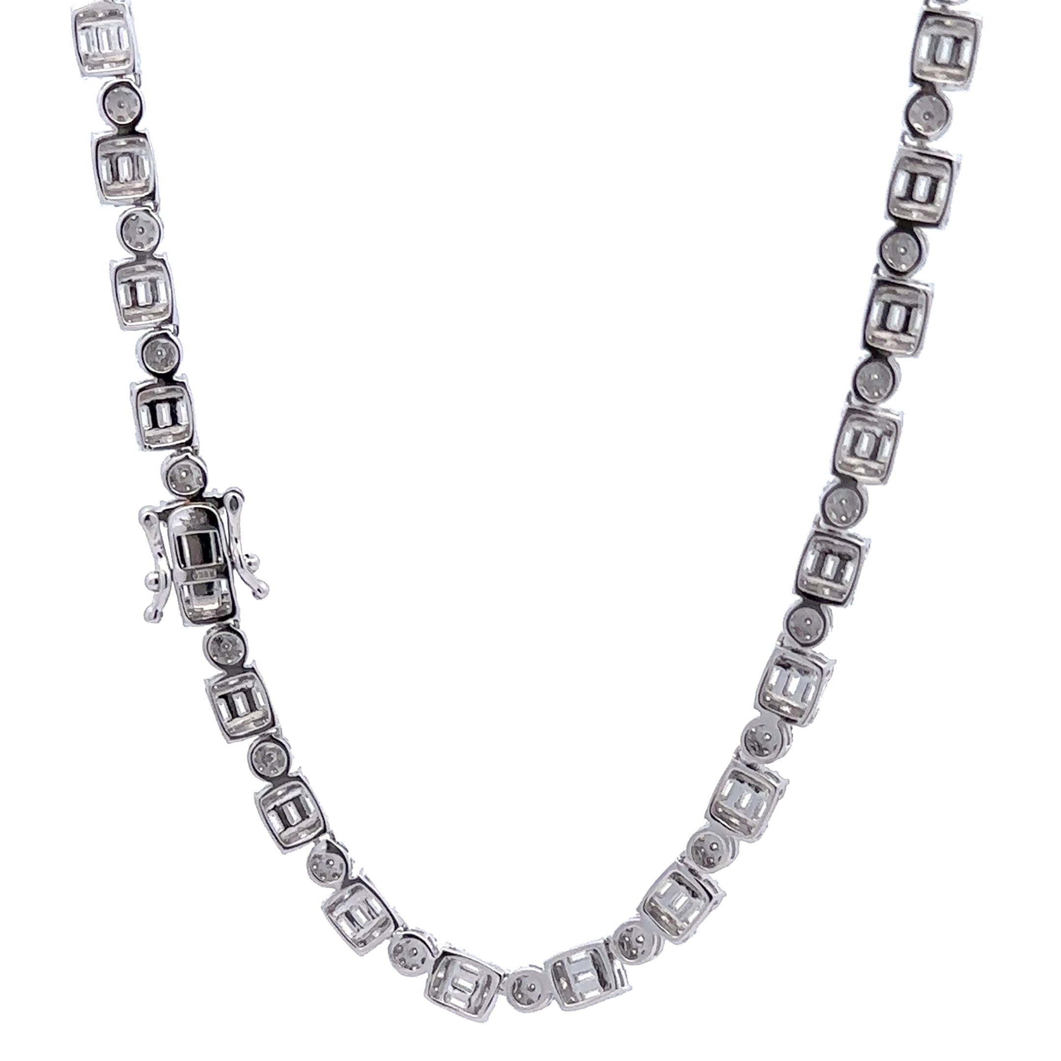 ORIN 5MM RHODIUM MOISSANITE ICED OUT CHAIN  |  995811