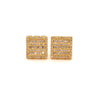 ALCHEMY 1.06 CTW 925 GOLD MOISSANITE ICED OUT EARRING | 995832