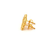 ALCHEMY 1.06 CTW 925 GOLD MOISSANITE ICED OUT EARRING | 995832