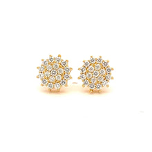 AZALEA 0.93 CTW 925 GOLD MOISSANITE ICED OUT EARRING | 995852