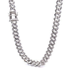 MARIPOSA 17.25 CTW 10MM 925 MOISSANITE RHODIUM ICED OUT CUBAN CHAIN  | 995901