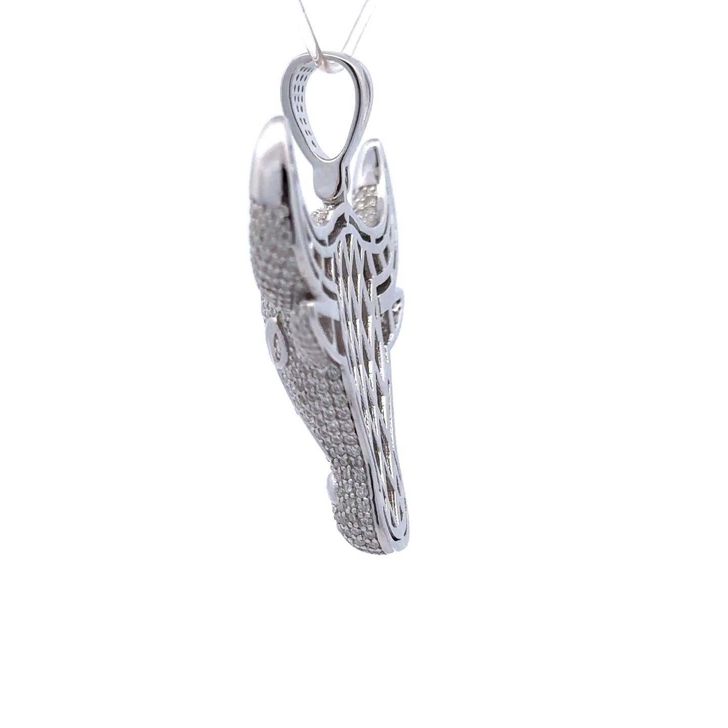 QUIXOTIC 3.30 CTW 925 CZ MOISSANITE RHODIUM PENDANT I 995911