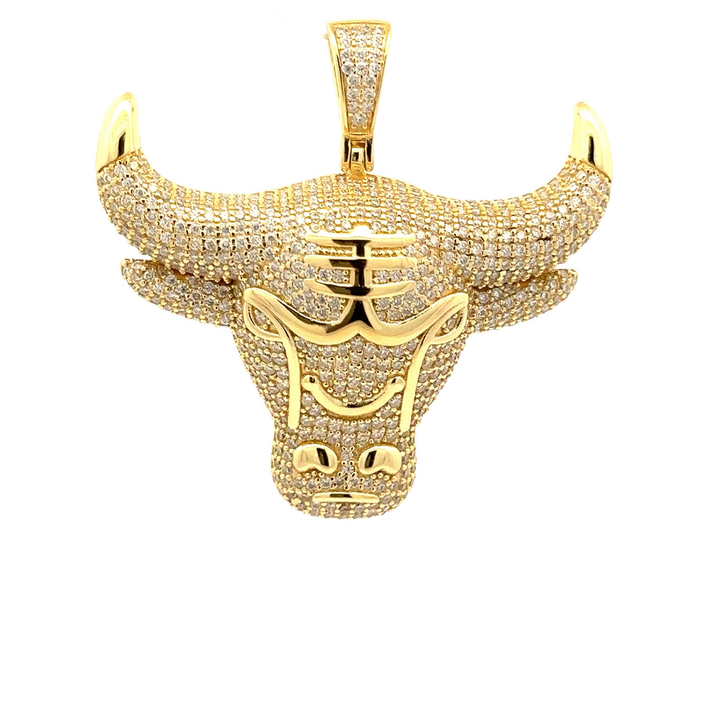 QUIXOTIC 3.30 CTW 925 CZ MOISSANITE GOLD PENDANT I 995912