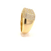 ARDENT 925 MOISSANITE MENS YELLOW GOLD ICED OUT RING | 995922