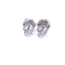 ISALUNA 0.45 CTW 925 RHODIUM MOISSANITE ICED OUT EARRING | 995991
