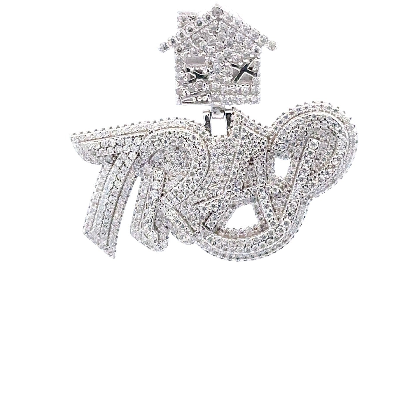 NYSIA 2.50 CTW 925 CZ MOISSANITE RHODIUM PENDANT I 996021