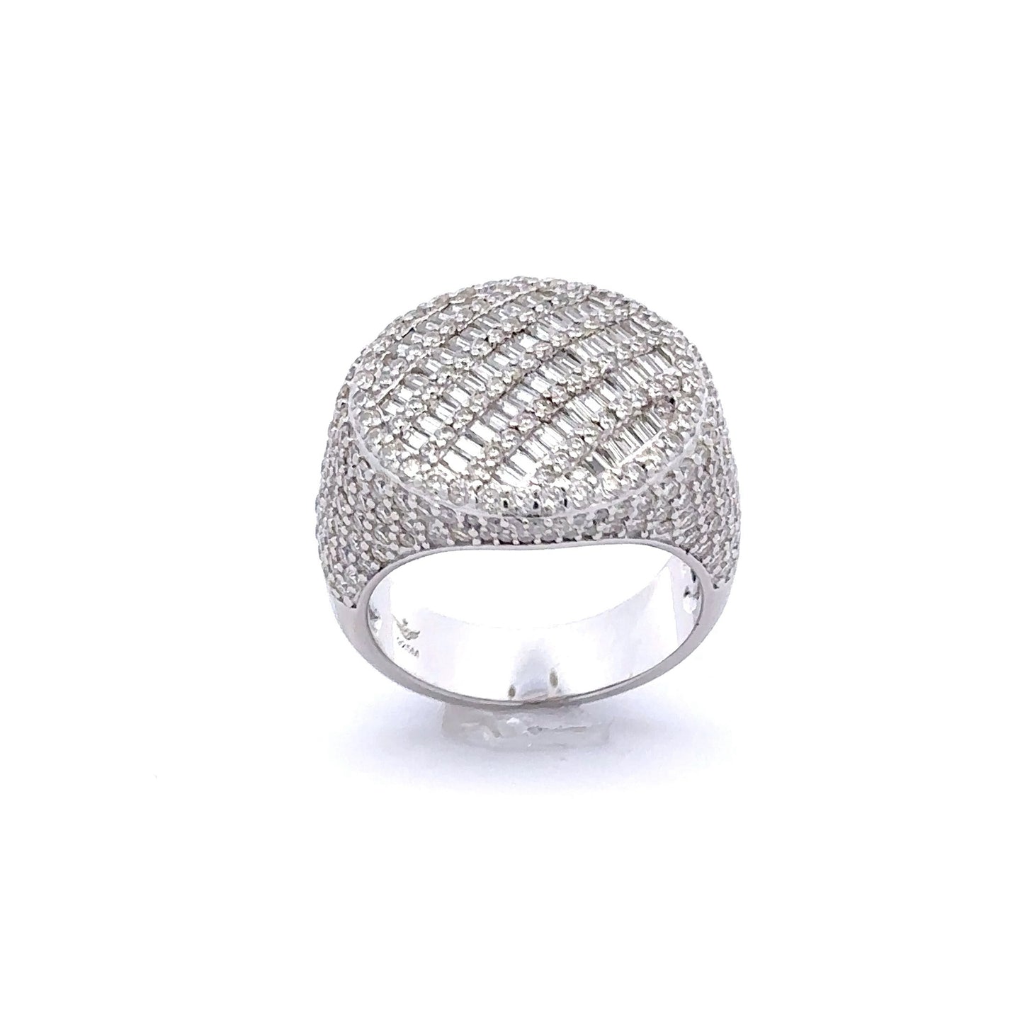 ELAREAN 925 MOISSANITE MENS RHODIUM ICED OUT RING | 996061