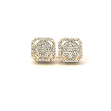 GALADRIEL 0.94 CTW 925 GOLD MOISSANITE ICED OUT EARRING | 996102