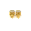 GALADRIEL 0.94 CTW 925 GOLD MOISSANITE ICED OUT EARRING | 996102