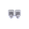 LIORA 0.89 CTW 925 RHODIUM MOISSANITE ICED OUT EARRING | 996111