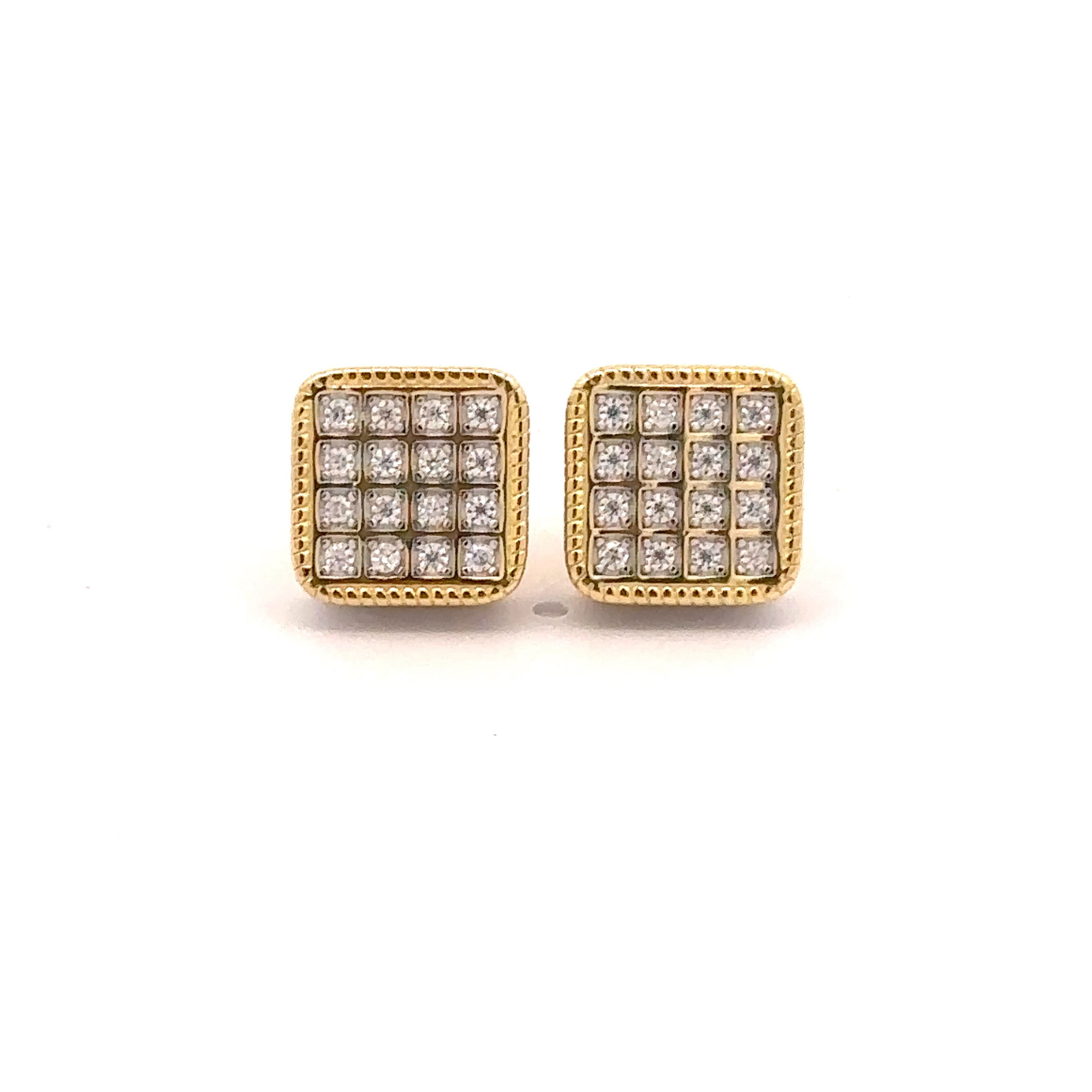 LIORA 0.9 CTW 925 GOLD MOISSANITE ICED OUT EARRING | 996112