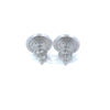 VALERIOUS 0.42 CTW 925 RHODIUM MOISSANITE ICED OUT EARRING | 996141