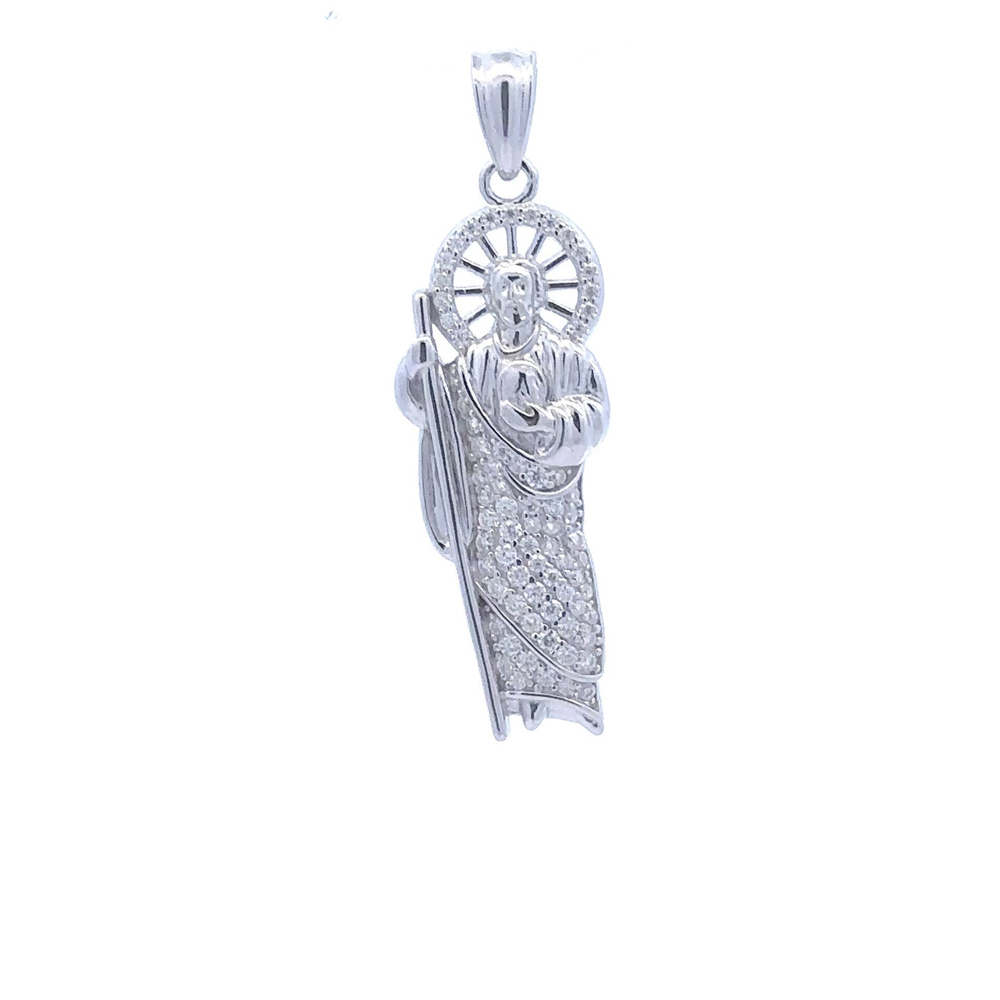 MARIS 0.54 CTW 925 CZ MOISSANITE RHODIUM PENDANT I 996191