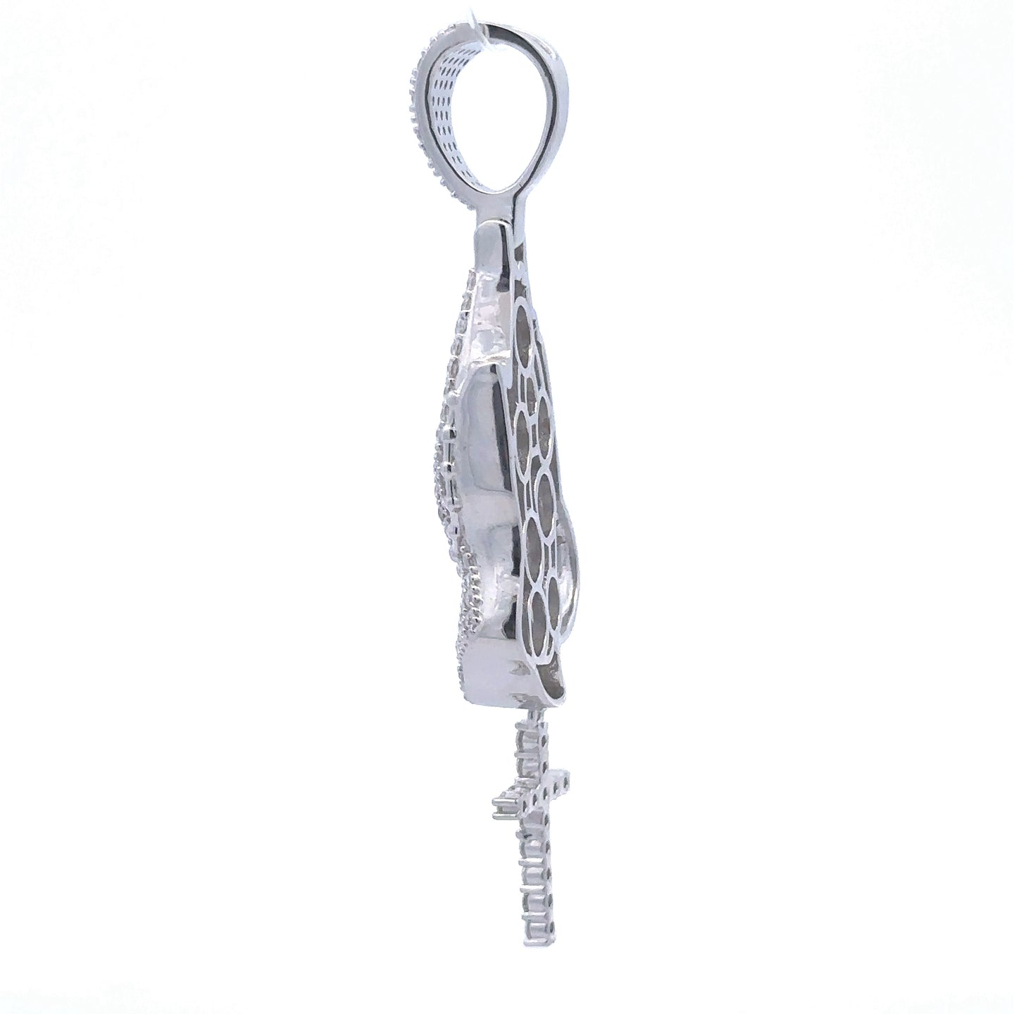 ORLATHIA 1.93 CTW 925 CZ MOISSANITE RHODIUM PENDANT I 996241