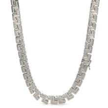 ORACULAR 4.63 CTW RHODIUM MOISSANITE ICED OUT CHAIN  |  996491
