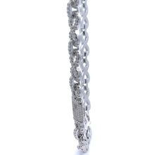 JARETH 12MM RHODIUM MOISSANITE ICED OUT CHAIN  |  996511