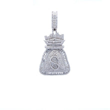 BEACON 5 CTW 925 CZ MOISSANITE RHODIUM PENDANT I 996651