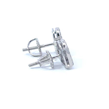 CORE 0.34 CTW 925 RHODIUM MOISSANITE ICED OUT EARRING | 996691