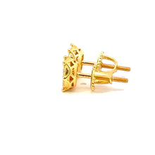 COROLLET 0.46 CTW 925 GOLD MOISSANITE ICED OUT EARRING | 996712