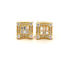 ANTHESIA 0.85 CTW 925 GOLD MOISSANITE ICED OUT EARRING | 996722