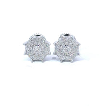 FLORET 0.4 CTW 925 RHODIUM MOISSANITE ICED OUT EARRING | 996731