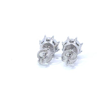 FLORET 0.4 CTW 925 RHODIUM MOISSANITE ICED OUT EARRING | 996731