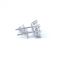 FLORET 0.4 CTW 925 RHODIUM MOISSANITE ICED OUT EARRING | 996731