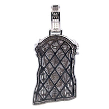 ALTHEA 8.87 CTW 925 CZ MOISSANITE RHODIUM ICED OUT PENDANT I 996761