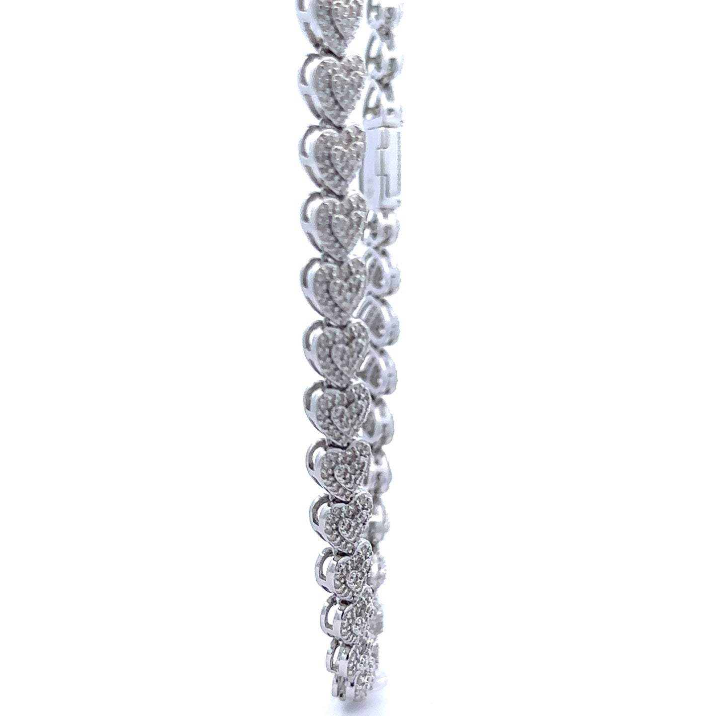 NERIS 7MM RHODIUM MOISSANITE ICED OUT CHAIN  |  996781