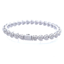 LORE 7MM CZ RHODIUM MOISSANTE ICED OUT BRACELET |  996791