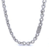 ICARUS 8MM RHODIUM MOISSANITE ICED OUT CHAIN  |  996801