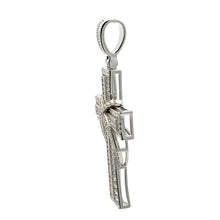 MORWEANA 925 CZ MOISSANITE RHODIUM ICED OUT PENDANT I 997061