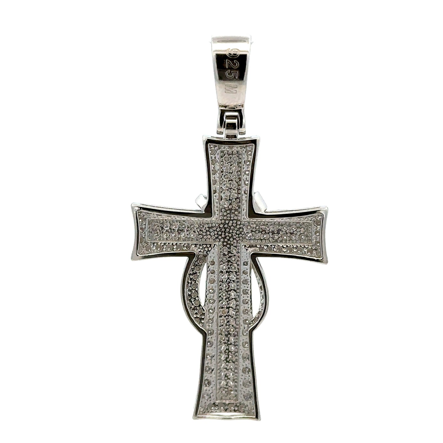 MORWEANA 925 CZ MOISSANITE RHODIUM ICED OUT PENDANT I 997061