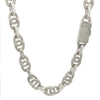 TALMAR 10MM RHODIUM MOISSANITE ICED OUT CHAIN  |  997111