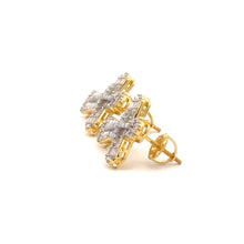 VIORA 1.54 CTW 925 GOLD MOISSANITE ICED OUT EARRING | 997402