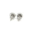 CAEL 0.73 CTW 925 RHODIUM MOISSANITE ICED OUT EARRING | 997411