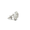 CAEL 0.73 CTW 925 RHODIUM MOISSANITE ICED OUT EARRING | 997411