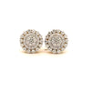 CAEL 0.73 CTW 925 GOLD MOISSANITE ICED OUT EARRING | 997412